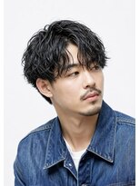 バーバーショップテト(barber shop tete)&nbsp;波巻きスパイラルパーマ/センターパート