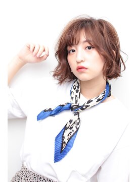 アッシュ 久が原店(Ash) ラフウェーブ大人ボブ