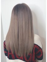 ナンバー(number+)&nbsp;透明感カラー★ダブルカラーブリーチミルクティーベージュ