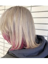 ワープ 青葉台(WARP)&nbsp;ハイブリーチホワイトベージュ×インナーピンク☆