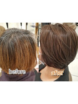 カラーのスペシャリストが毎日のキレイを応援★目立たせない繊細なグレイカラー技術が魅力の本格派サロン◎