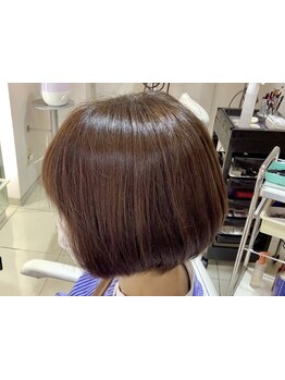 一人ひとりの骨格に合わせたカットで小顔に見える理想のショートヘアに☆360度どこから見ても美しい！