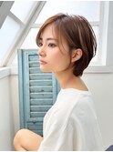 大人可愛い無造作小顔ショート