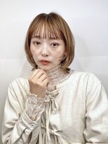 ノースイースト 荻窪店(north east)&nbsp;レイヤーボブ/ウルフボブ/ベージュカラー