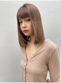 大人ガーリー 韓国ヘア レイヤーカット 顔まわりカット 韓国