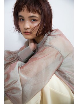 マイ ヘア デザイン 岡崎(MY hair design) 前髪/マチルダボブ/ピンクベージュ/インナーグレージュ/岡崎