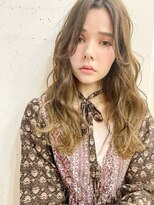 ヘアアンドメイク シークネクスト(HAIR&MAKE SeeK NEXT) 【SeeK NEXT 門井】ランダムウェーブ×スモーキーベージュ