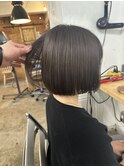 透け感グレージュ