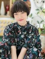 カバーヘア ブリス 戸田公園西口店(COVER HAIR bliss)&nbsp;オリーブグレージュくせ毛風ボブショートc5戸田公園20代30代40代