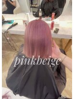 リアン 上尾店(Rien)&nbsp;ピンクベージュ/韓国カラー/垢抜け/デザインカラー/