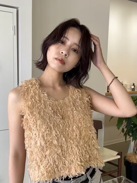 ウッド(uood) 【uood】ボブと暖色ピンクカラー