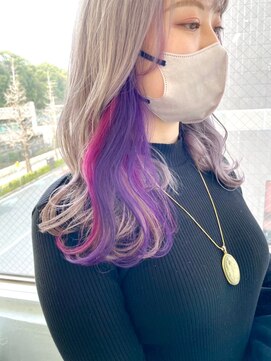 ポプルス(popls) 推しカラー/インナーカラー/イヤリングカラー/ふわっちカラー