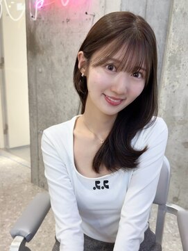 ルームバイシー 新宿(Loom. by Sea) ワイドバング×外はねボブ[韓国/イメチェン]