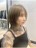 ノンスタイリングでも小顔に見えるネオウルフ　ウルフカット