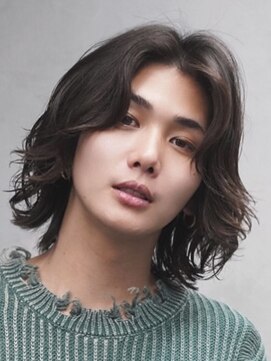 アンサー 渋谷(ANSWER) メンズボブメンズミディアムレイヤーボブ