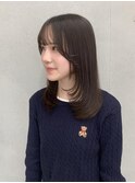 ミディアム顔まわりレイヤー