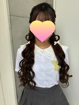 スタジオカラー(Studio Color) 編み込みツインテール×ハート