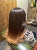 くびれヘア/アプリコットオレンジ/夏のヘアアレンジ/武蔵小杉