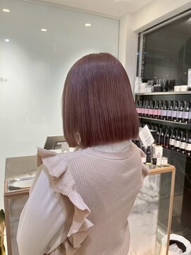 ガリカ 横浜(Gallica) ハイトーンピンクカラー×ボブ