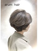 柔らかレイヤー&上品ショート/横浜/元町/白髪ぼかし/ヘッドスパ