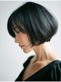 黒髪/クラゲヘアー/オリーブグレー/小顔/ココアベージュ/川西