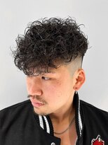 ルーシー 渋谷(LUCEY) スペインカールスパイラルパーマ外国人風パーマフェードカット