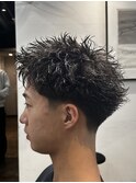 スパイキーパーマ【テーパーフェード】