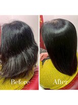 ジュリアンマーラ(Julien Mara)&nbsp;【ビフォアフ写真】強度高め★縮毛矯正/髪質改善/頑固なくせ毛