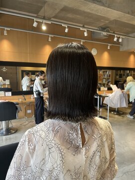 オーガニック ライフ 若葉 鶴ヶ島(organic+life) 大人可愛い小顔ジャギーボブ似合わせグレージュボブ