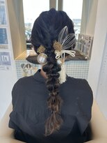 アンジュール&nbsp;卒業式ヘアセット　あみおろし