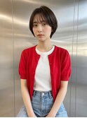 シースルーバング×すっきりマッシュショート