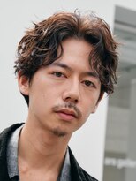 フィフス 大分(fifth)&nbsp;大分シャドウパーマメンズカットラウンドマッシュセンターパート