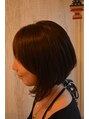 キーパ(Keeepa) アシンメトリーの前下がりボブに８トーンのナチュラルブラウンで