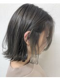 デザインカラー グレージュハイライト×イヤリングカラー