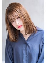 シエナ 渋谷(Siena)&nbsp;siena 王道内巻きロブｘジンジャーベージュ