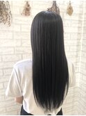 ツヤストレート×ダークアッシュ