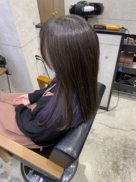 ヘアサロン ドットプラス 町田店(dot. plus) インナーカラー ×パープル