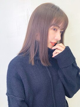 アリスバイアフロート 自由が丘(ALICe by AFLOAT) 〇ぷつっとカット × ピンクベージュ