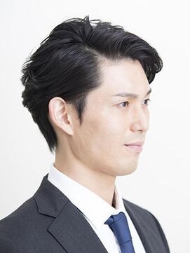 エヌドットバーバー ギンザ(N.BARBER GINZA) 爽やかパーマ×ショートで好印象スタイリング。【銀座】<理容室>