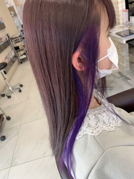 グランデュール 焼津店(GRANDEUR) 【GRANDEUR焼津店】インナーカラー×バイオレット