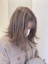 ゲーム 原宿店(GAME)&nbsp;ハイライト　3Dカラー　クリーミーベージュ