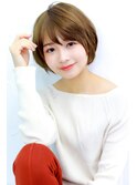 丸みボブスタイル