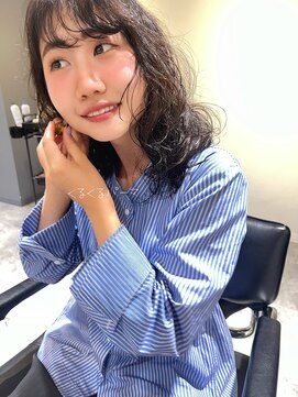 ジアン テラス(GIEN TERRASSE) #ミディアム #くるくるパーマ #パーマ