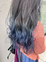ヘアーアンドビューティー ザ ビー(Hair & Beauty the B) ブルー☆グラデーションカラー