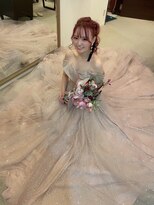 アメジスト(amethyst)&nbsp;結婚式・2次会☆花嫁/卒花/ポニーテール/カラードレス