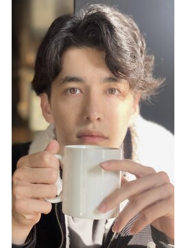 アイコン ブルー メンズ(I-CON #blue MEN'S) ツーブロック刈り上げナチュラルアップバングパーマ