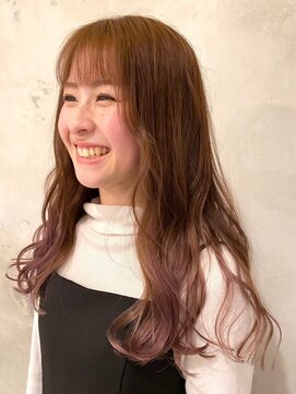 ニュイ(NUIT) ダブルカラーピンクベージュベージュカラーケアブリーチレイヤー