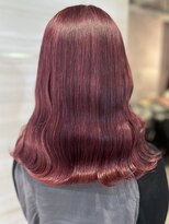 エルバイラビス 大宮(elu by lovis)&nbsp;《chihina》ワインレッド/ブリーチカラー/艶カラー/韓国/大宮