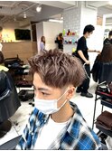 スパイキーショートザクザクショートアップバングツーブロック