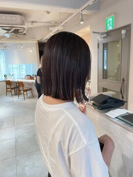 キャンバス バイ ネオリーブ 横浜西口(Canvas by neo.) 切りっぱなしボブ ほつれボブ 外ハネボブ sn